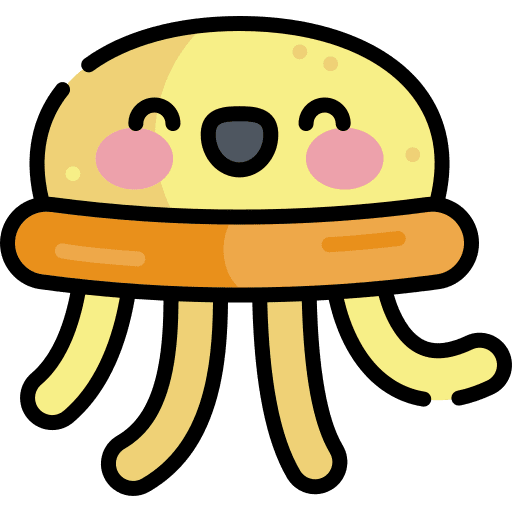 Jellyfish jellyfish aquatic animal icon