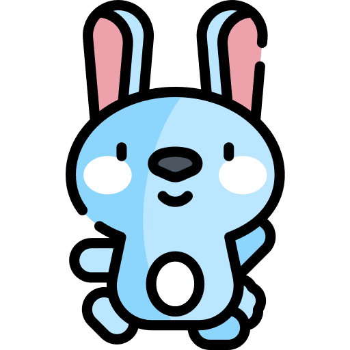 Rabbit easter pet animals icon