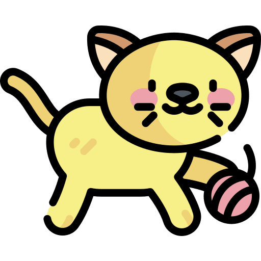 Cat cute animals mammal icon