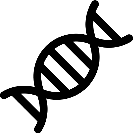 Dna healthcare and medical genetical education icon