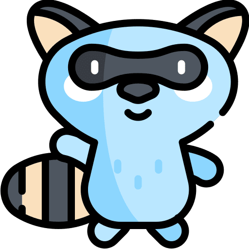 Racoon zoo racoon animal icon