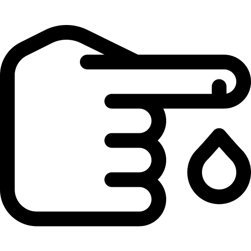 Hand finger plaster hand icon