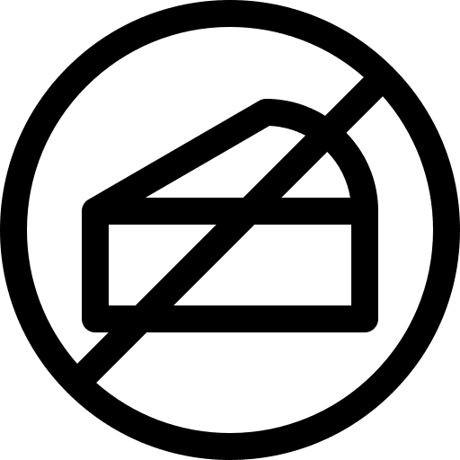 No cake no forbidden no food icon