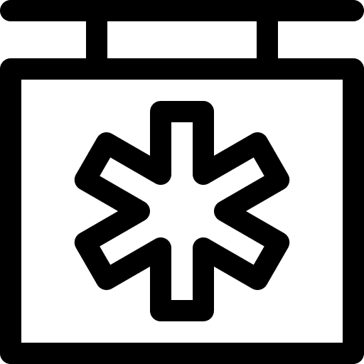 Signs signs healthcare and medical hospital sign icon