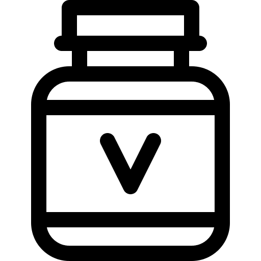 Vitamin healthcare and medical pill vitamin icon
