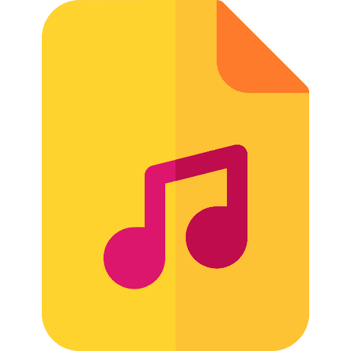 Music file audio interchange file format interface music and multimedia icon