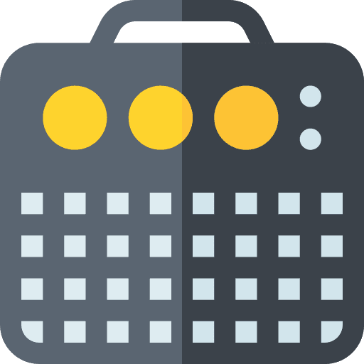 Amplifier sound box music and multimedia amplifier icon