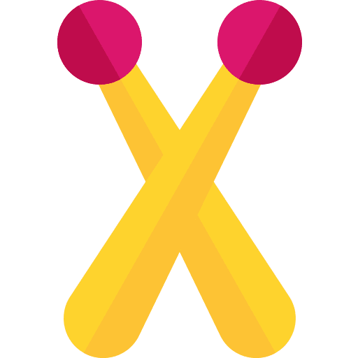 Drumsticks music and multimedia musical instrument drum icon