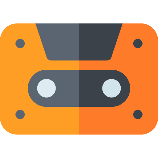 Cassette music player music vintage icon