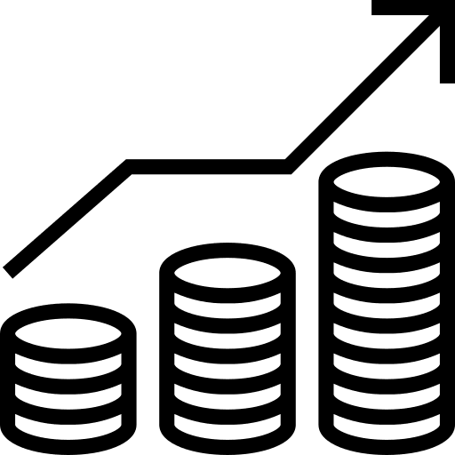 Business and finance revenue sales marketing increase icon