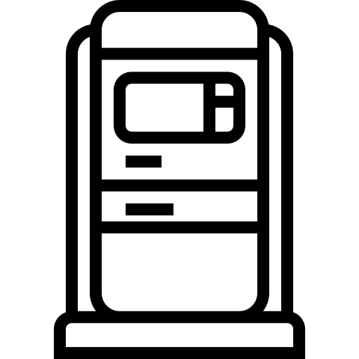 Atm cash point business and finance cash machine icon