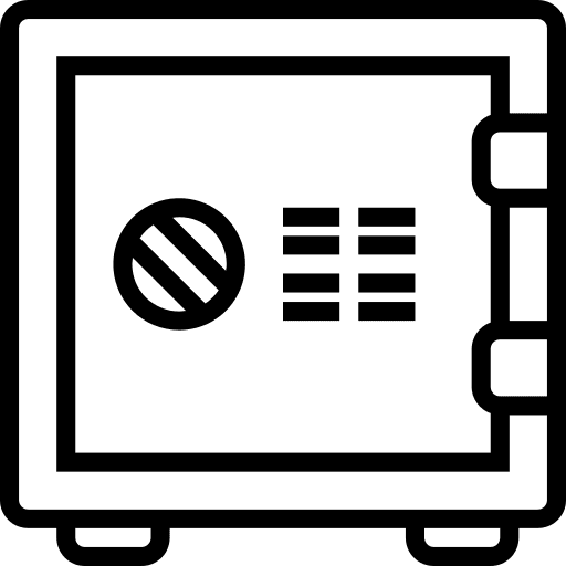 Box safety business and finance tool icon