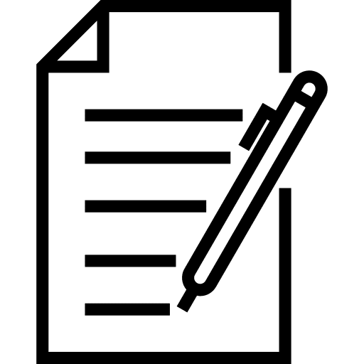 Contract pen edit tools document icon