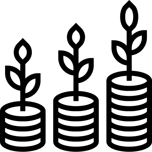 Bank money currency investment icon