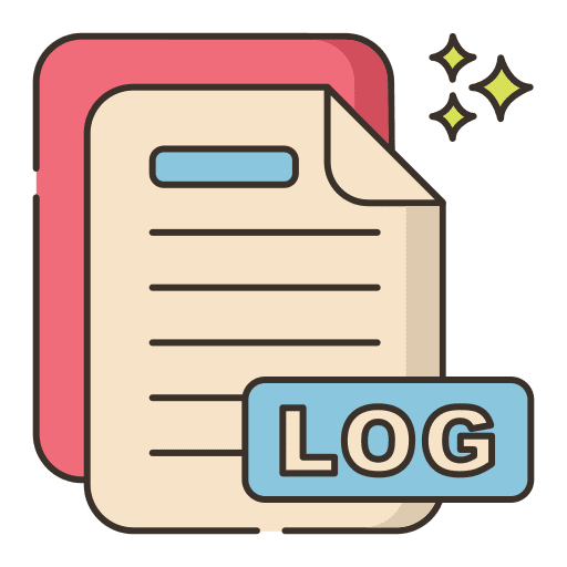 Log log document archive log icon