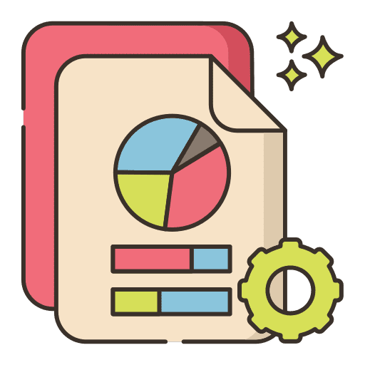 File analysis report documents icon