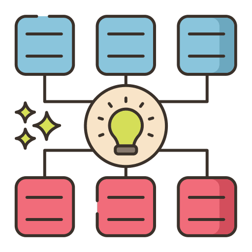 Data science algorithm maths business and finance icon
