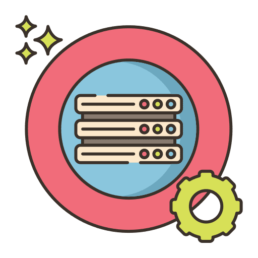 Database server multimedia ui icon