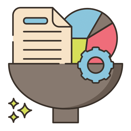 Filtering data files and folders document icon