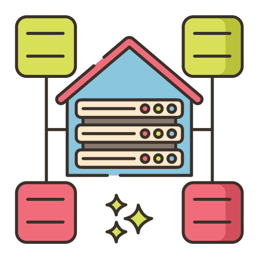 Data warehouse database file data warehouse icon