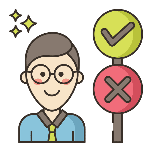 Decision making decision making manager user icon