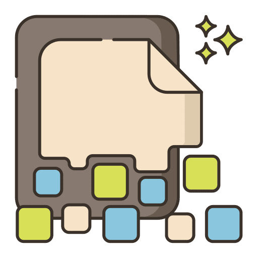 Defragment files and folders file storage data storage icon