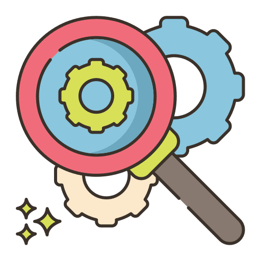 Optimization due diligence optimization search icon