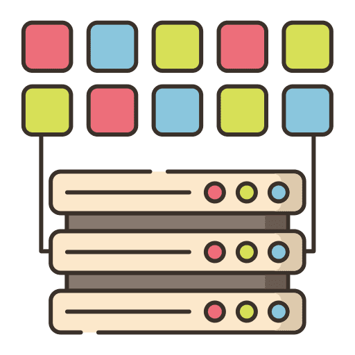 Database multimedia ui network icon