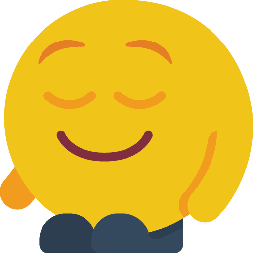 Relaxed relax face emoticon icon