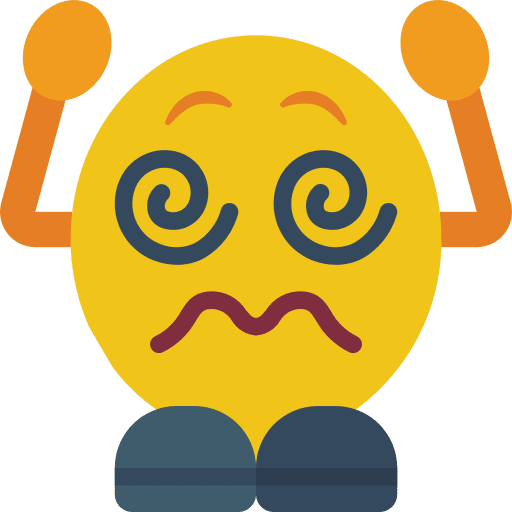 Dizzy emoji dizzy people icon