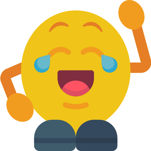 Laughing people joyful interface icon