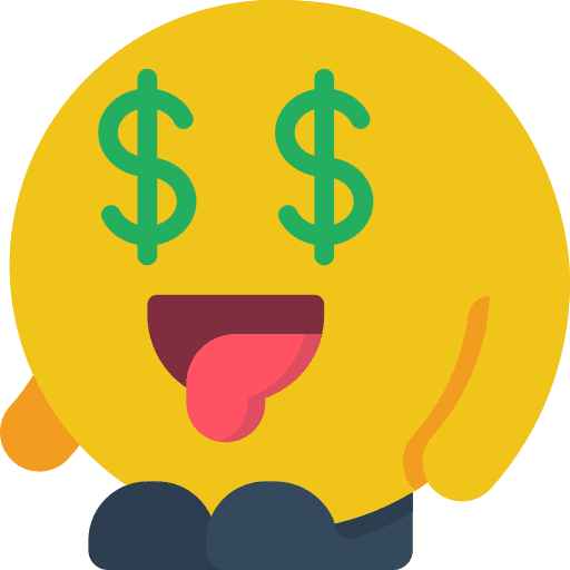 Money business and finance people emoji icon