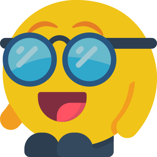 Nerd emoji nerd glasses icon