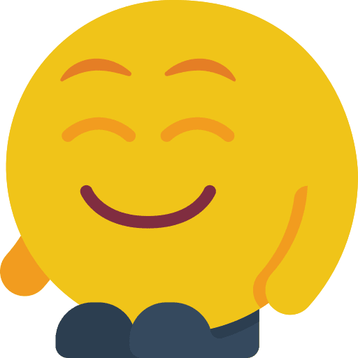 Relaxed people emoticons emoji icon