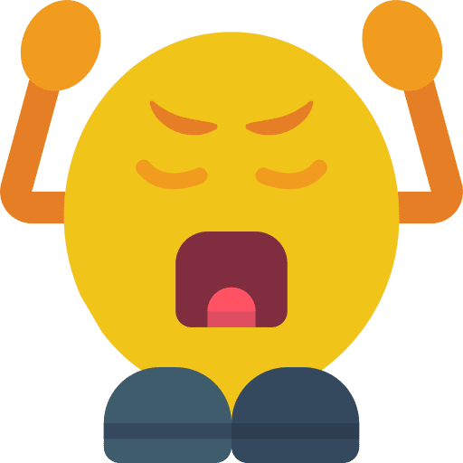 Shouting shouting people smileys icon