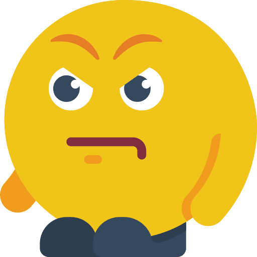 Annoyed feelings smileys people icon