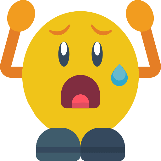 Scared emoji smileys scared icon