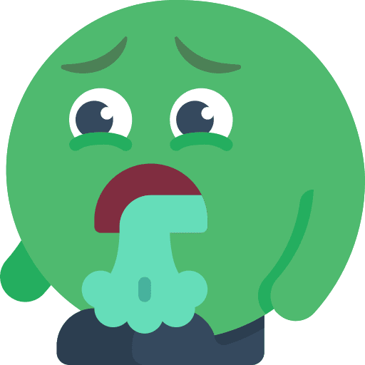 Sick emoji smileys ill icon