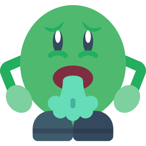 Sick people sick smileys icon