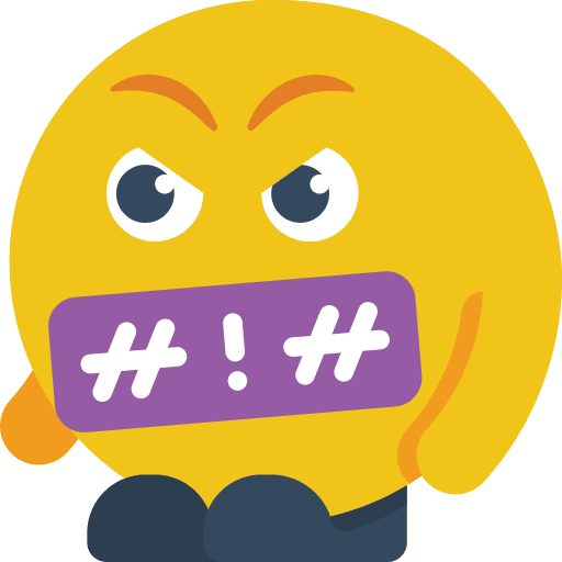 Swearing emoji feelings people icon