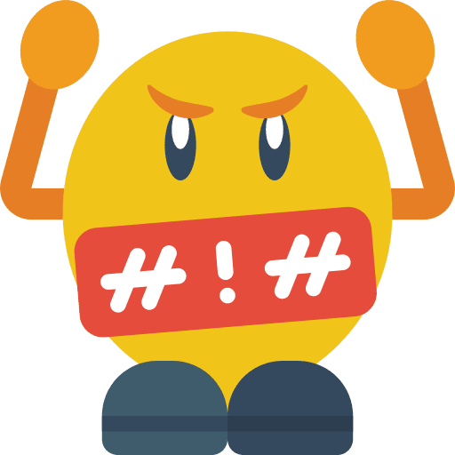 Swearing feelings swearing emoticons icon