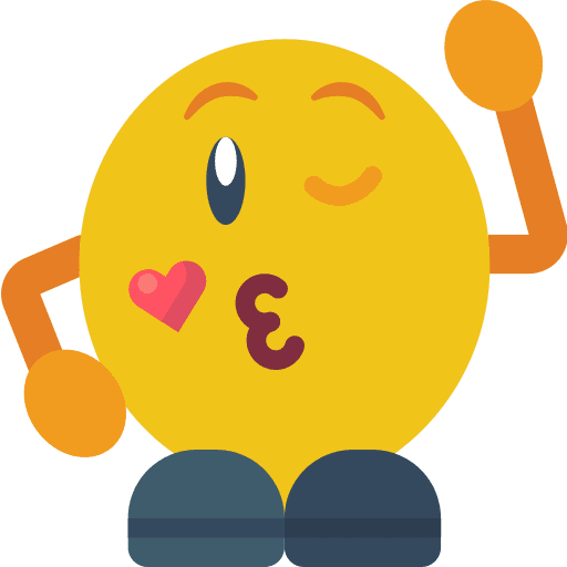 Wink wink smileys emoji icon