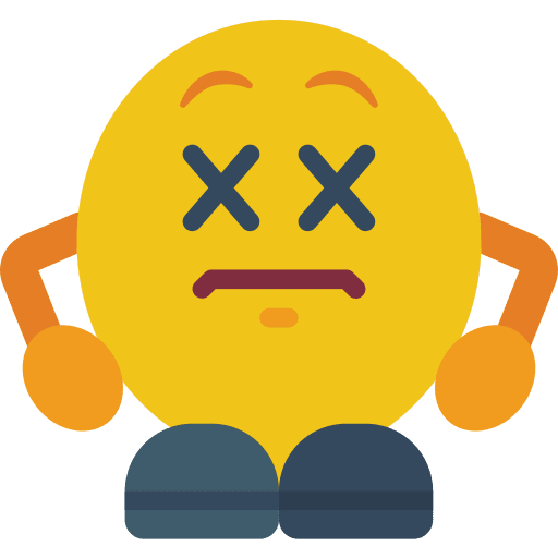 Dead faces emoji emoticons icon