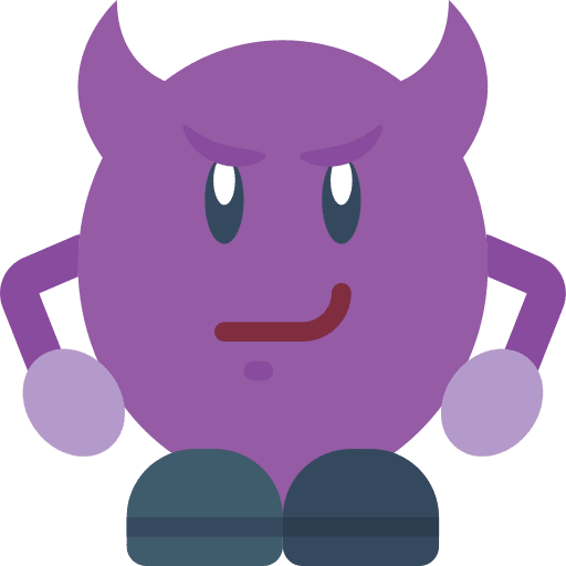 Devil emoticons devil smirk icon