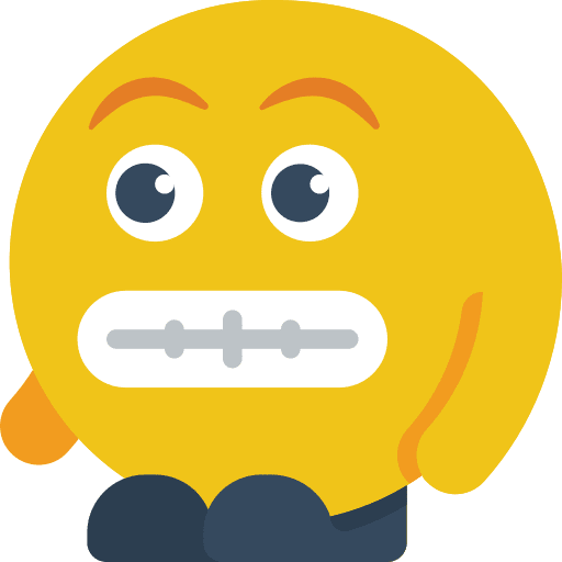 Grinning emoticons false fake icon