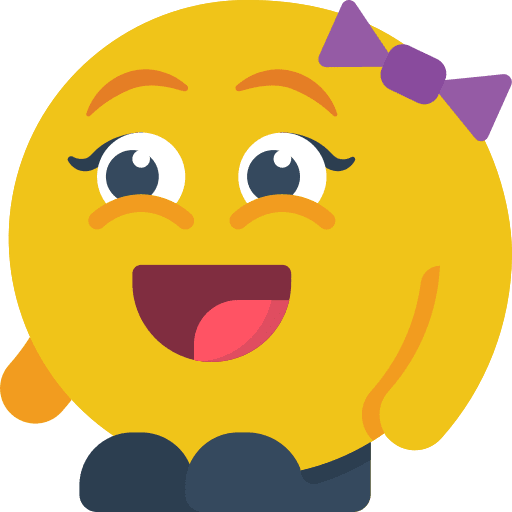 Happy feelings smileys girl icon