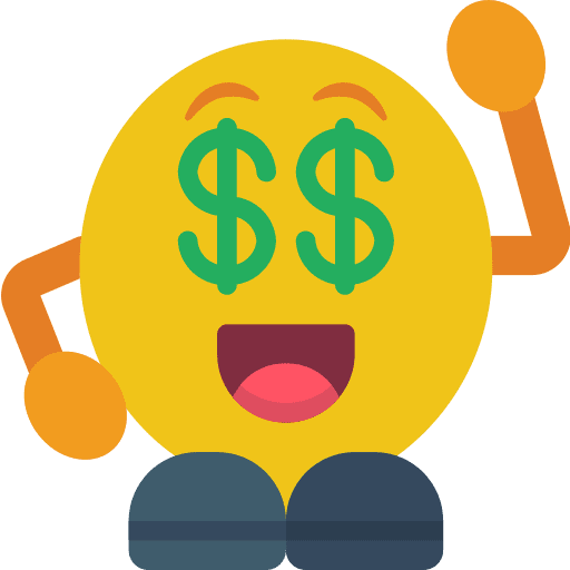Money emoticons face people icon
