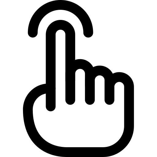 Finger hands and gestures click interface icon