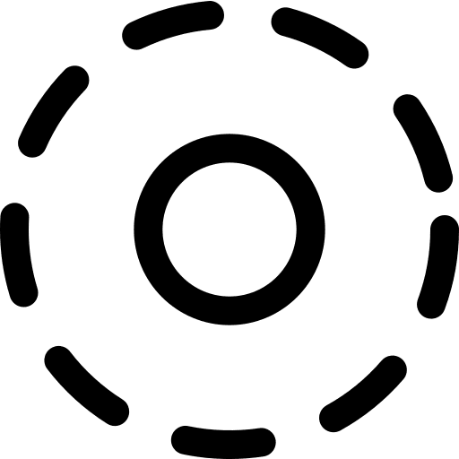 Rounded cursor interface selection icon