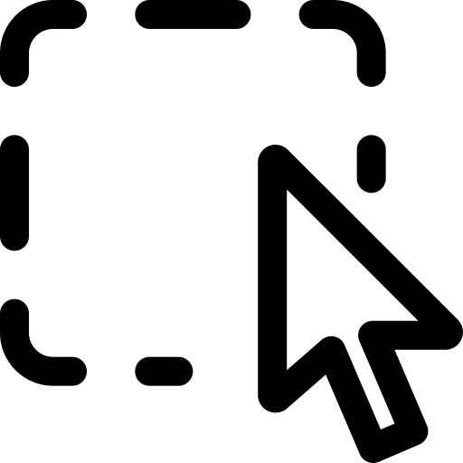 Square selection square select icon